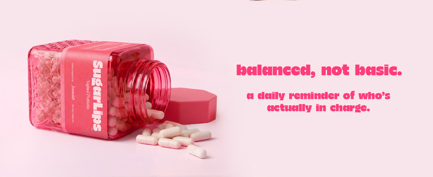 balanced, not basic — SugarLips bottle